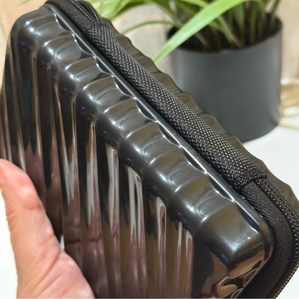 Tumi Glossy Black Travel Case Organizer